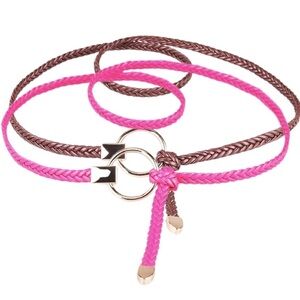PU Leather Circle Tie Belt Set of 2
